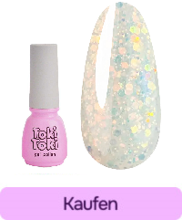 Gellack Toki-Toki Unicorn UN02 durchscheinend milchig mit Glitzer 5 ml
